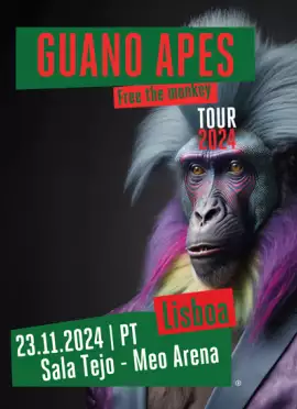 Cartaz de GUANO APES - FREE THE MONKEY TOUR 2024
