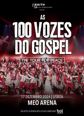 Cartaz de 100 VOZES DO GOSPEL TOUR FOR PEACE